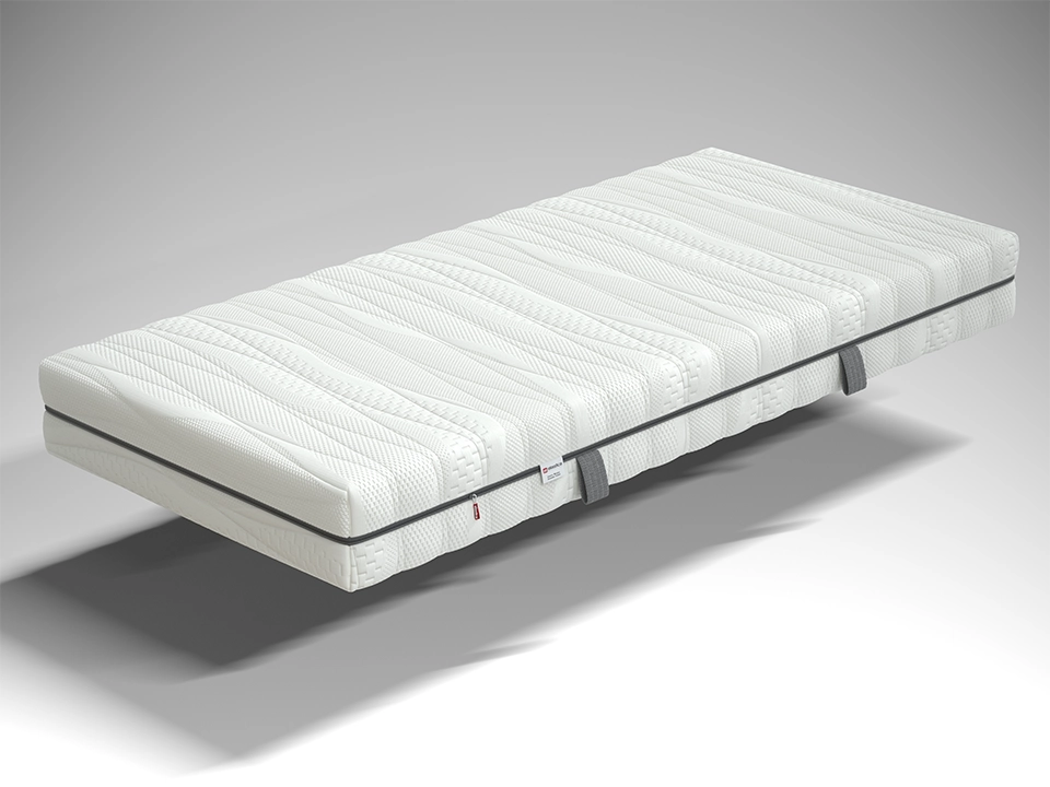 Elastica Basic Kaltschaummatratze mit weißem Bezug und ergonomischer 7-Zonen Unterstützung