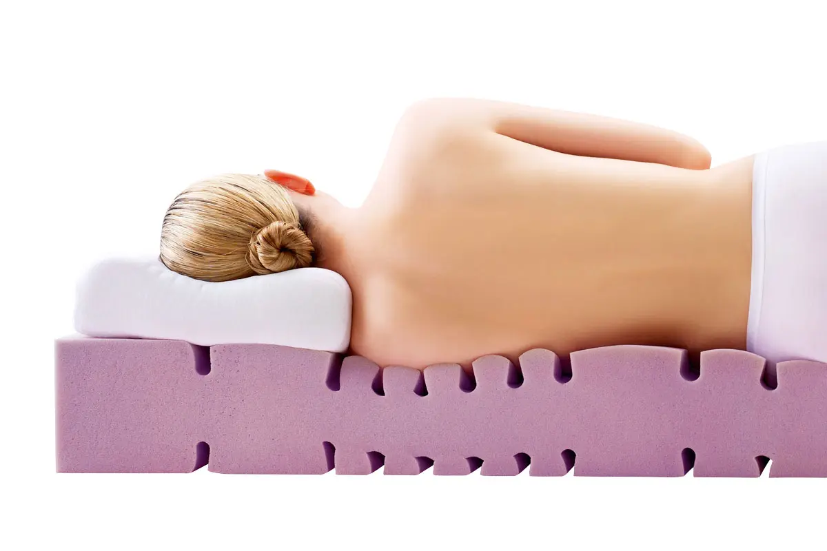 Schlafen mit Nackenkissen