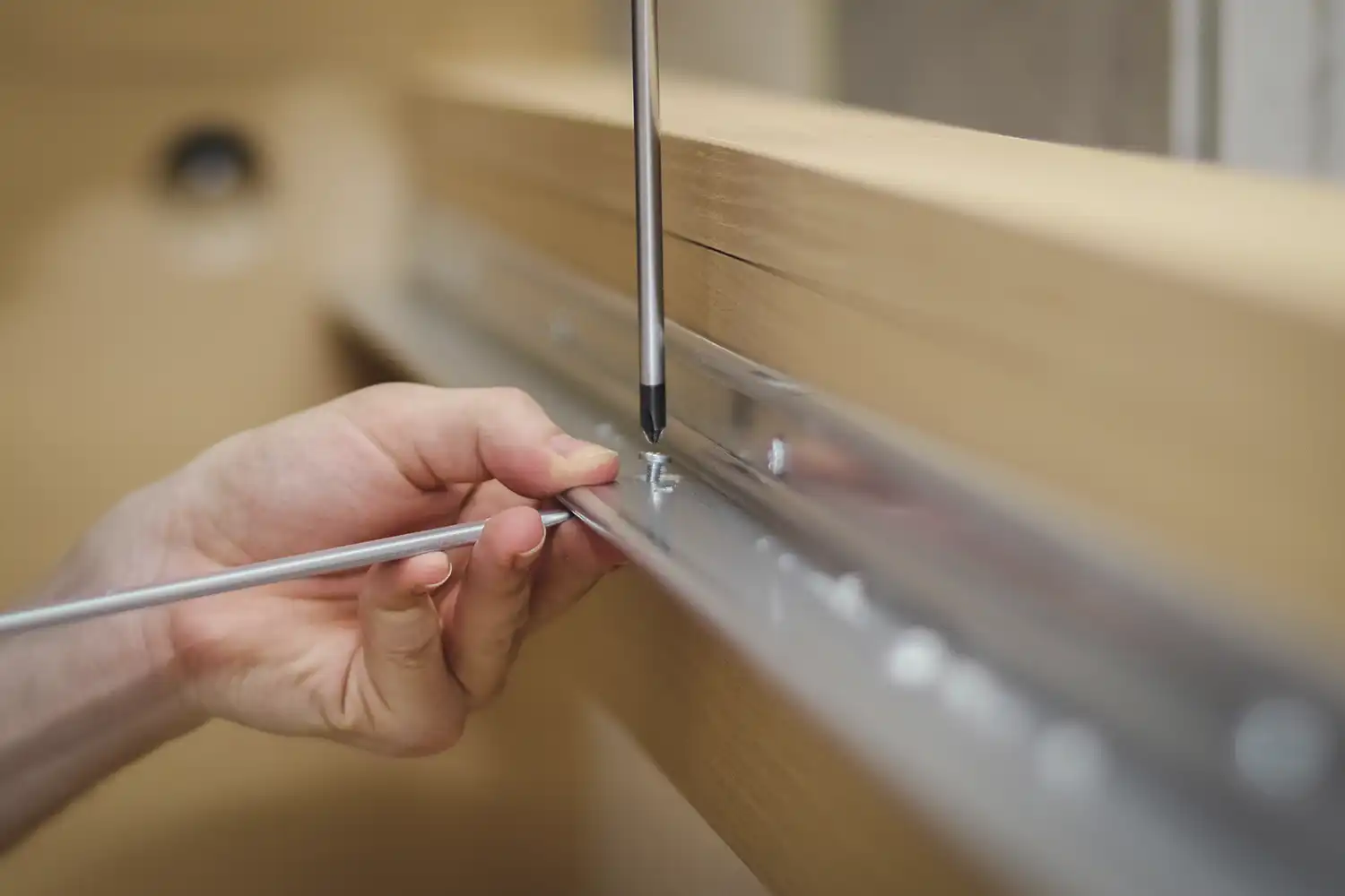 Einfacher Aufbau von Lattenrost