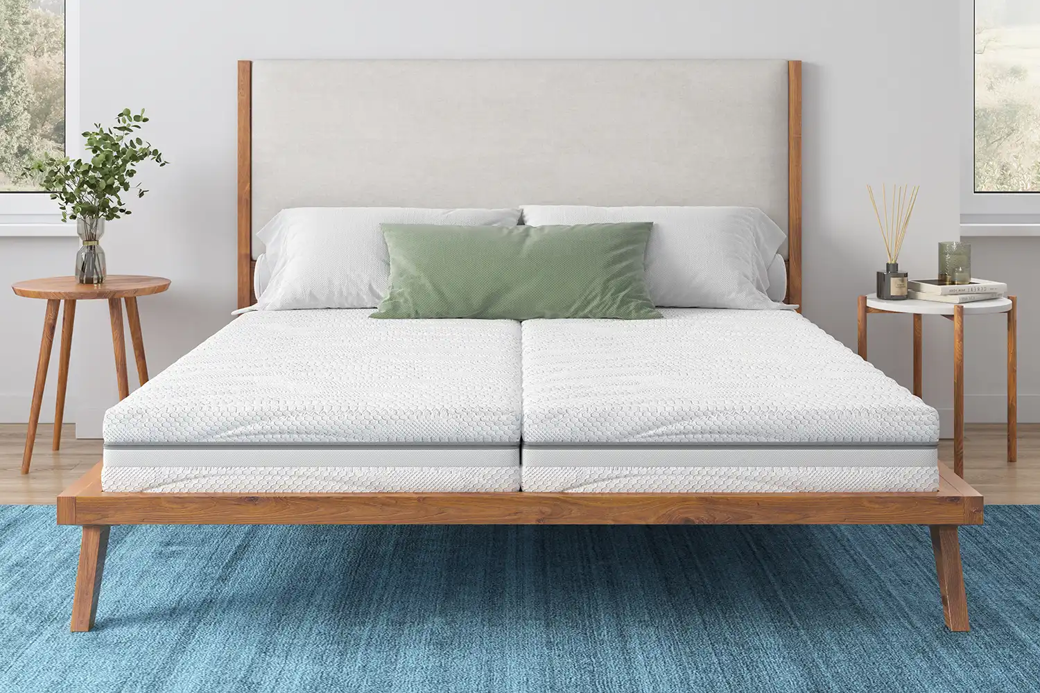 Allergiker Bezug aus Tencel auf Ökomatratze